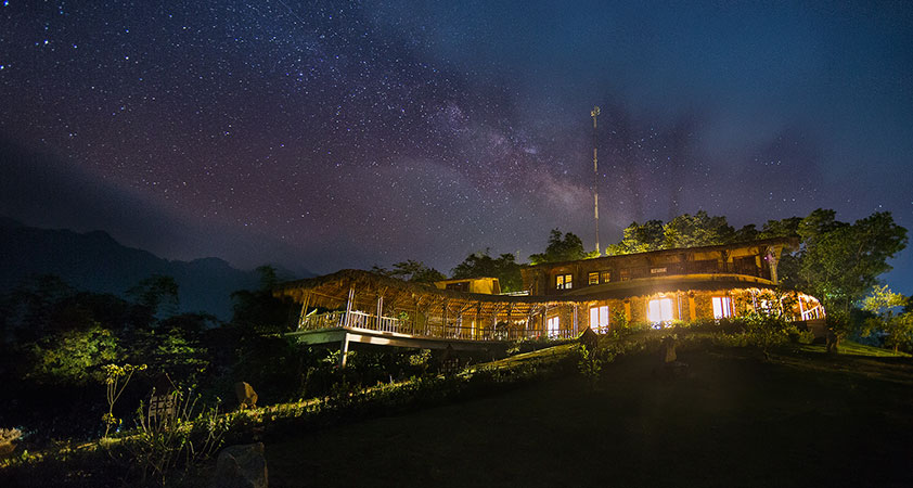 Admire a sky full of stars from the hotel