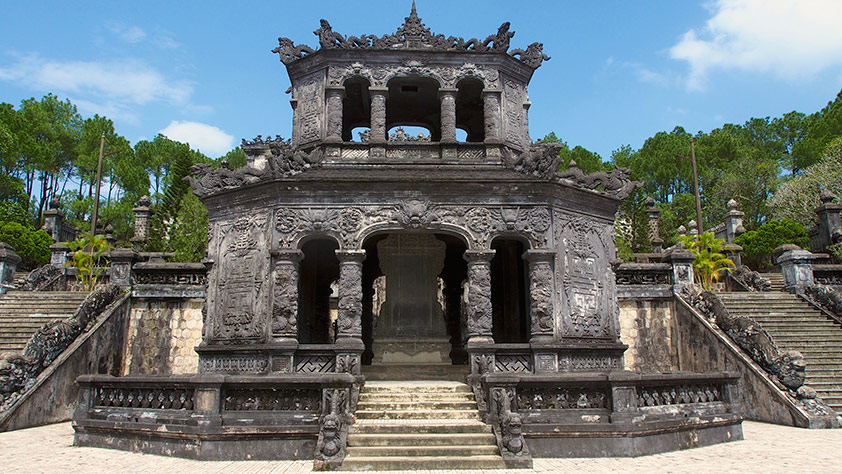 The tomb of Emperor Khai Dinh