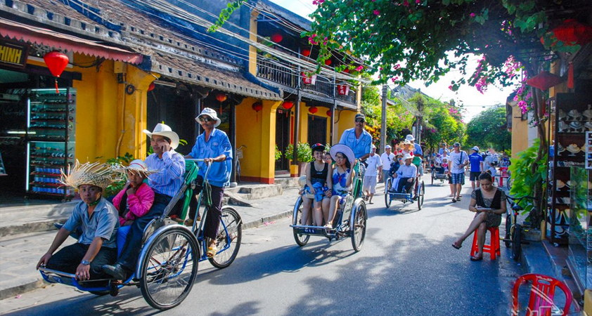 Cyclo tours are a popular choice among tourists